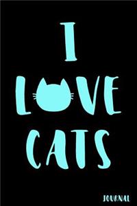 I Love Cats Journal