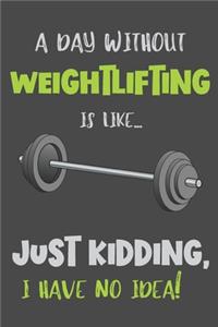 A Day Without Weightlifting Is Like... Just Kidding, I Have No Idea!