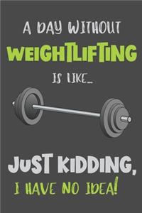 A Day Without Weightlifting Is Like... Just Kidding, I Have No Idea!