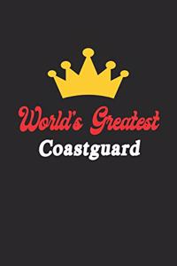 World's Greatest Coastguard Notebook - Funny Coastguard Journal Gift