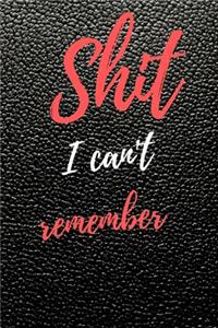 Shit I Can't Remember