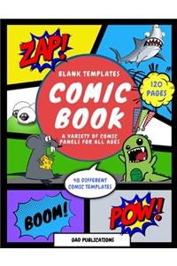 Blank Comic Book Sketchbook for Kids