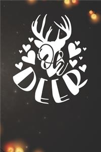 Oh Deer - Deer Design Notebook