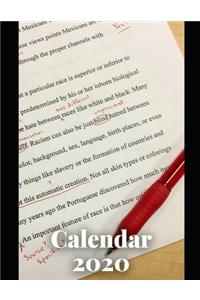 Teacher Calendar 2020