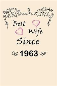 Best Wife Since 1963 Journal Couples Gift