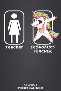 Teacher - Economics Teacher 52 Weeks Pocket Calender