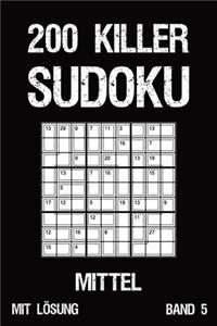 200 Killer Sudoku Mittel Mit Lösung Band 5