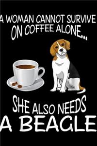A Woman Cannot Survive On Coffee Alone? she also needs a beagle