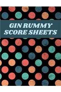 Gin Rummy Score Sheets