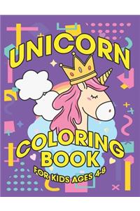 Unicorn Coloring Book for Kids Ages 4-8