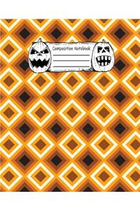 Abstract Halloween Pattern Volume 23 Wide Ruled Journal