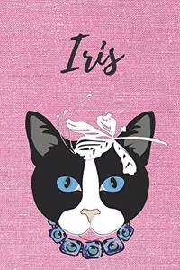 Iris Notizbuch Katze / Malbuch / Tagebuch / Journal / DIN A5 / Geschenk