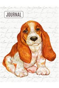 Big Fat Bullet Style Journal Notebook Cute Basset Hound