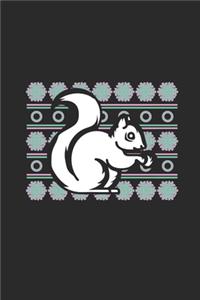 Ugly Christmas Squirrel: Graph Paper Notebook (6" x 9" - 120 pages) Christmas Themed Notebook for Daily Journal, Diary, and Gift