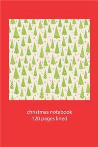 christmas notebook 120 pages lined