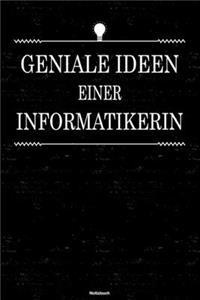 Geniale Ideen einer Informatikerin Notizbuch