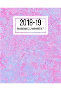 2018-19 Planner Weekly and Monthly