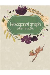 Hexagonal graph paper notebook