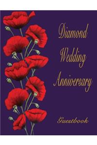 Diamond Wedding Anniversary Guestbook