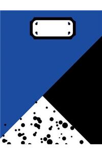 Royal Blue & White Moroccan Print Composition Notebook