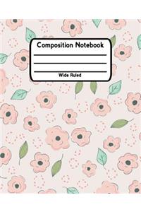 Composition Notebook Wide Ruled