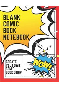 Blank Comic Book Notebook