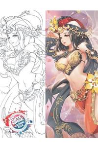 Cute Anime Coloring Book