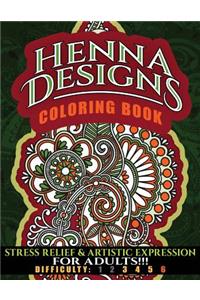 Henna Designs Coloring Book