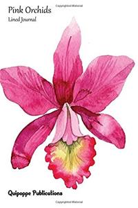 Pink Orchids Lined Journal
