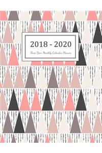 2018 - 2020 Three Year Monthly Calendar Planner