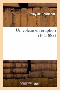 volcan en éruption