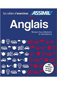 Coffret Cahiers d'exercices Anglais Faux-debutants + Intermediaire