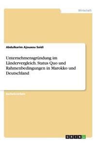 Unternehmensgründung im Ländervergleich. Status Quo und Rahmenbedingungen in Marokko und Deutschland