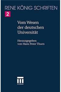Vom Wesen der deutschen Universitat