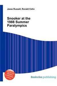 Snooker at the 1988 Summer Paralympics