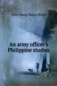 army officer's Philippine studies