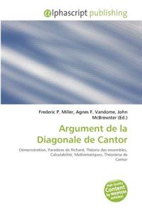 Argument de La Diagonale de Cantor