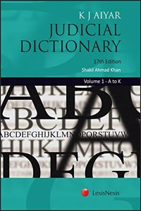 K J Aiyar?s Judicial Dictionary (Set of 2 Volumes)