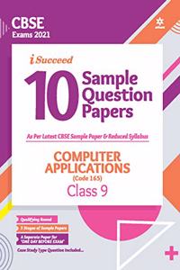 CBSE New Pattern 10 Sample Paper Computer application (Code 165) Class 9 for 2021 Exam with reduced Syllabus