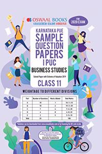 Oswaal Karnataka PUE Sample Question Papers I PUC Class 11 Business Studies Book (March 2020 Exam)
