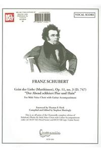 Franz Schubert: Geist Der Liebe (Matthisson) Op. 11/3 (D. 747) 