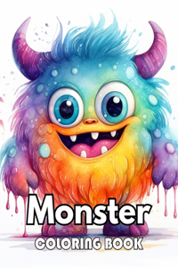 Monster Coloring Book for Adults