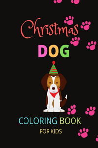 Christmas Dog Coloring Book For Kids