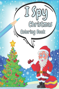 I Spy Christmas Coloring Book