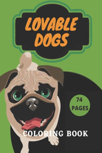 Lovable Dogs Coloring Book