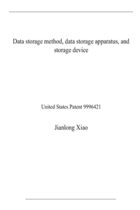 Data storage method, data storage apparatus, and storage device
