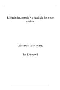 Light device, especially a headlight for motor vehicles