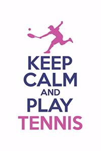 KEEP CALM en tennis spelen