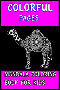 Mandala colorful pages for kids