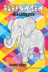 Malbücher - Erstaunliche Muster Mandala und Entspannung - Farbe Tiere - Elefanten